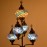 Authentic 5-Piece Mosaic Floor Lamp Upright Tree